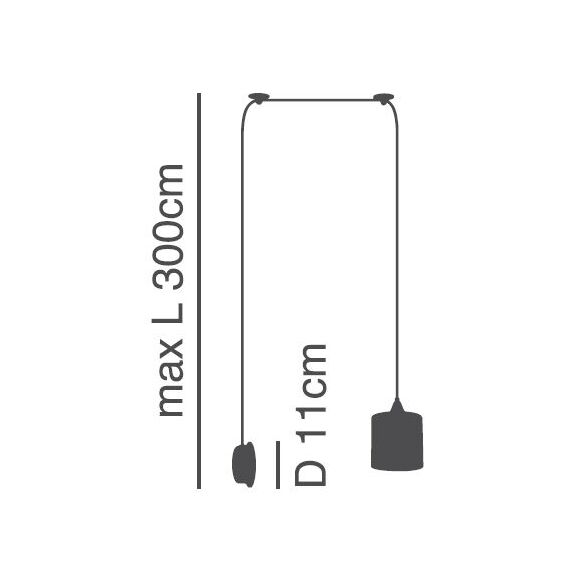 Se21-bl-b10-Bl1w-sh2 Adept Pendant Grey Fabric Wall Lamp +