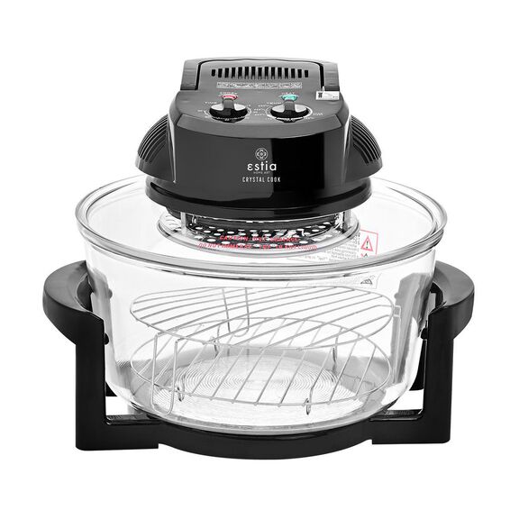 Estia Φουρνακι Ρομποτ Crystal Cook 1400w 12lt με Αντιστάσεις Μαυρο