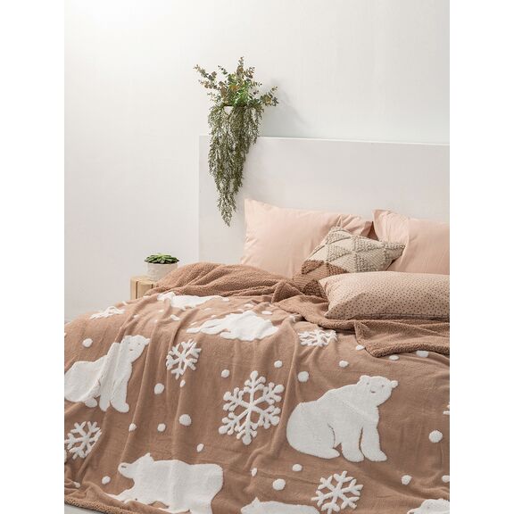 Κουβέρτα Fleece 220x240 Polo Beige