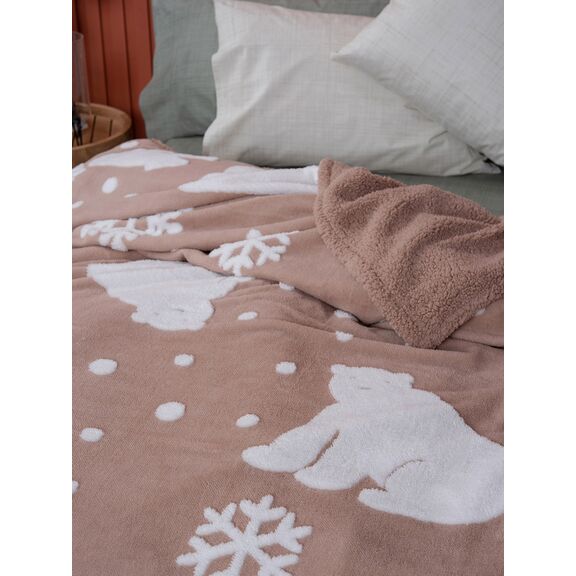 Κουβέρτα Fleece 220x240 Polo Beige