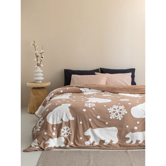 Κουβέρτα Fleece 220x240 Polo Beige