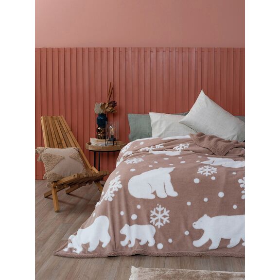 Κουβέρτα Fleece 220x240 Polo Beige