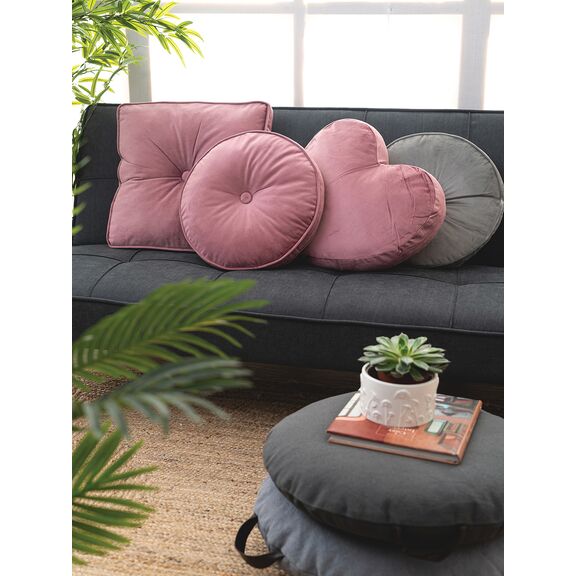 Διακοσμητικο Μαξιλαρι Velvet Feel Ø30cm Vf803 Pink