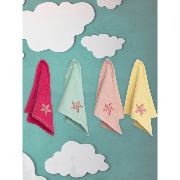 Σετ 4 Πετσετάκια Μπανιου Kids Bath 40x60 Starfish