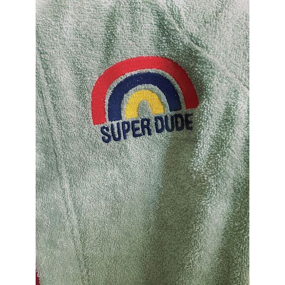 Μπουρνούζι με Κουκούλα Kids Bath Super Dude Green 10-12