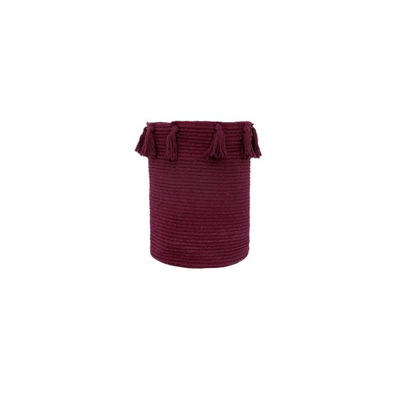 Διακοσμητικο Καλαθι με Χερουλια Home Décor 30x40 Fabian Bordeaux