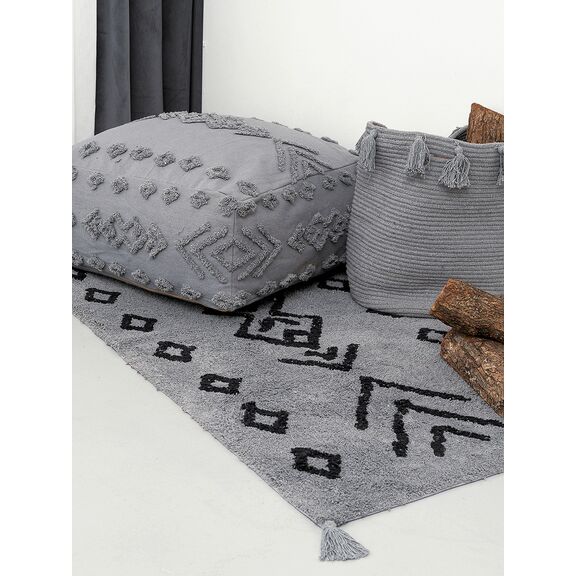 Διακοσμητικο Καλαθι με Χερουλια Home Décor 30x40 Fabian Grey