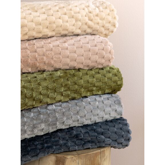 Κουβέρτα Fleece 220x240 Aster Creme Creme