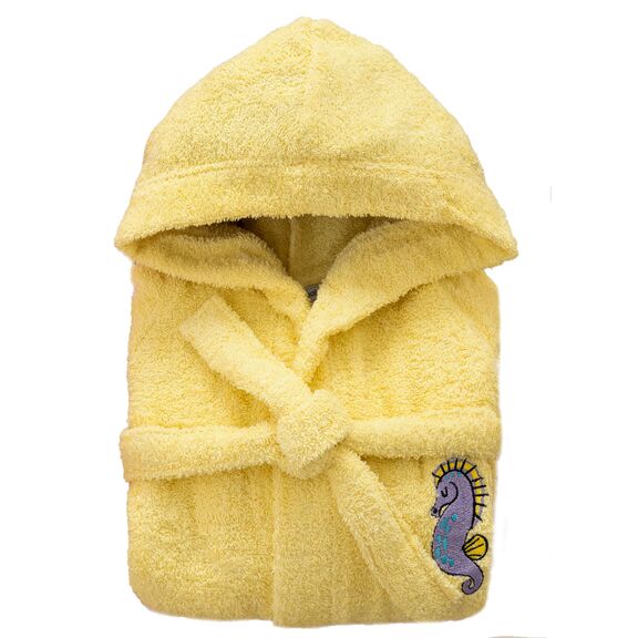 Μπουρνούζι με Κουκούλα Kids Bath Tami Yellow 2-4