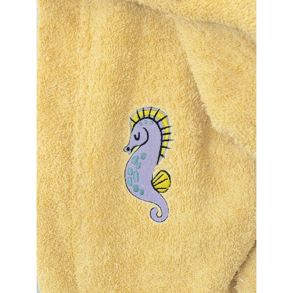 Μπουρνούζι με Κουκούλα Kids Bath Tami Yellow 12-14