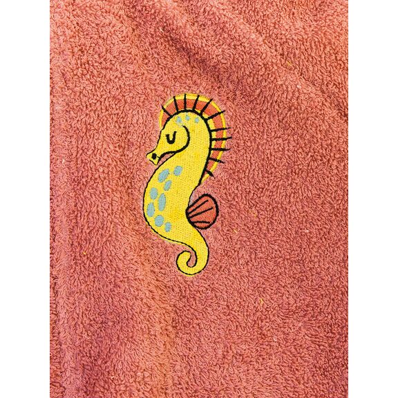 Μπουρνούζι με Κουκούλα Kids Bath Tami Peach 8-10