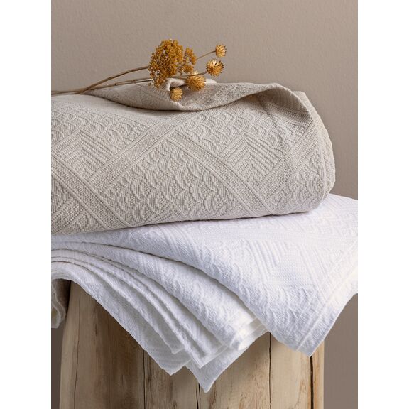Κουβέρτα 250x260 Carla Ivory