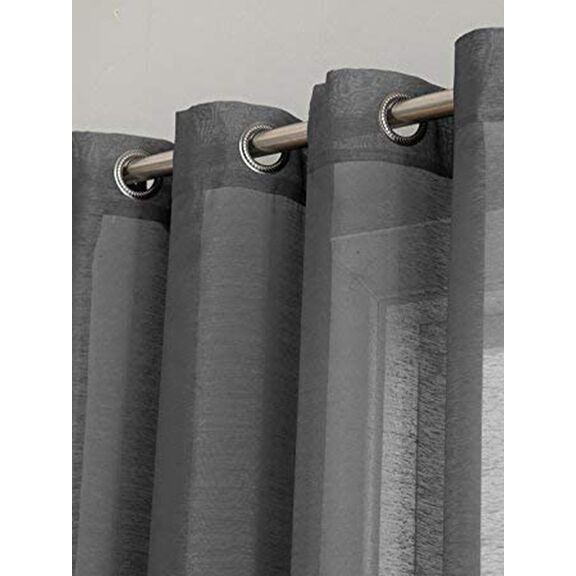 Κουρτίνα με Τρουκς 140x260 Bele Grey
