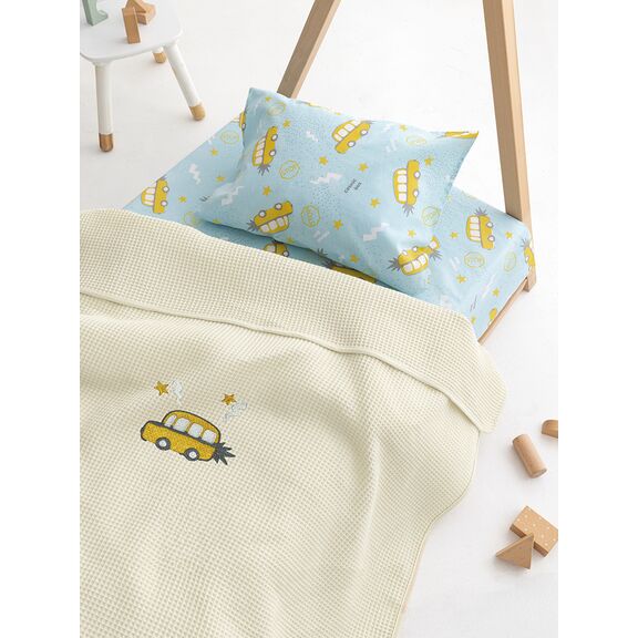 Κουβέρτα Πικέ Κούνιας Baby Blankets 100x150 Candy/2 Cream