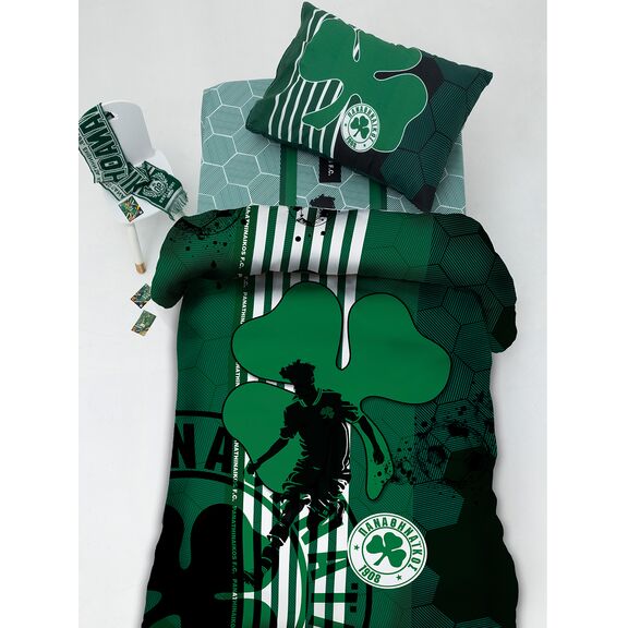 Σετ Μονά Σεντόνια Panathinaikos F.c. 170x260 Fc11 Χωρίς Λάστιχο