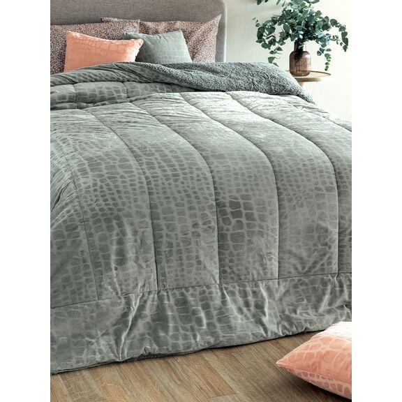 Κουβερτοπάπλωμα Υπέρδιπλο 220x240 flo Grey