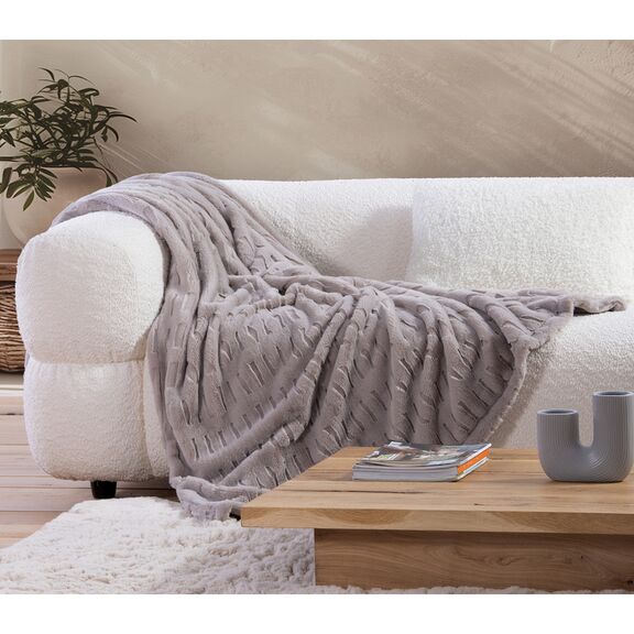 Κουβερτάκι Καναπέ 130x180cm Πολυεστέρας nef-nef vivo - greige 036137