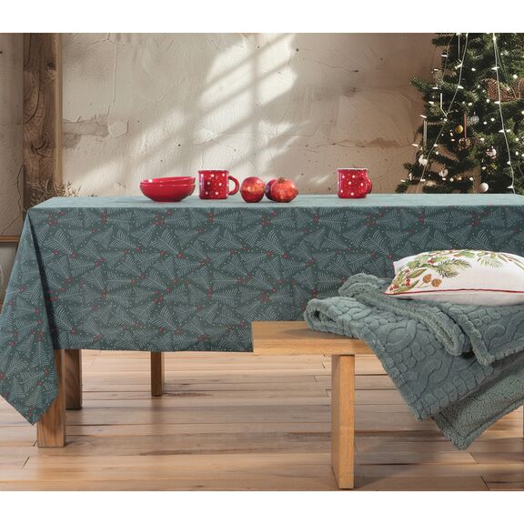 Χριστουγεννιάτικο Τραπεζομάντηλο 140x140cm nef-nef homeware december cotton/ polyester