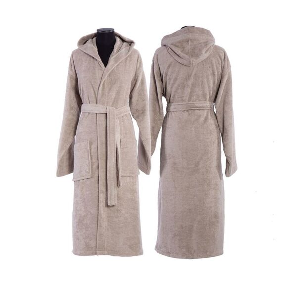 Μπουρνούζι Με Κουκούλα nef-nef Βαμβάκι Πενιέ xlarge comfort/ mocca 020211