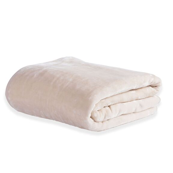 Κουβέρτα Βελουτέ Μονή 170x220cm Πολυεστερας nef-nef duvets & blankets collection loft - 1208 ecru 03