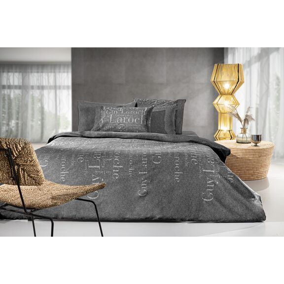 Σετ 4τμχ Σεντόνια Brand Carbon Flannel με Λάστιχο 165x200 guy Laroche  100% Cotton Flannel