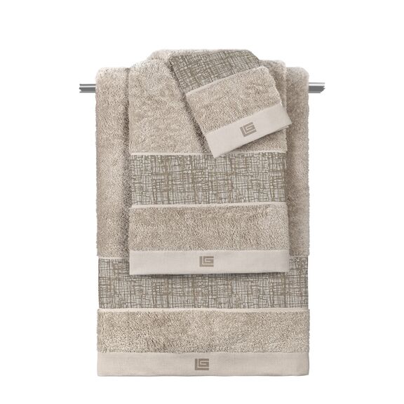 Σετ 3τμχ Πετσέτες Valley Toffee-Natural guy Laroche  100% Cotton 500 Gr/m 2