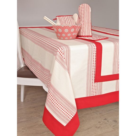 Σετ 4 Πετσέτες Φαγητού Festosi 45x50 kp-369 Natural/ruby