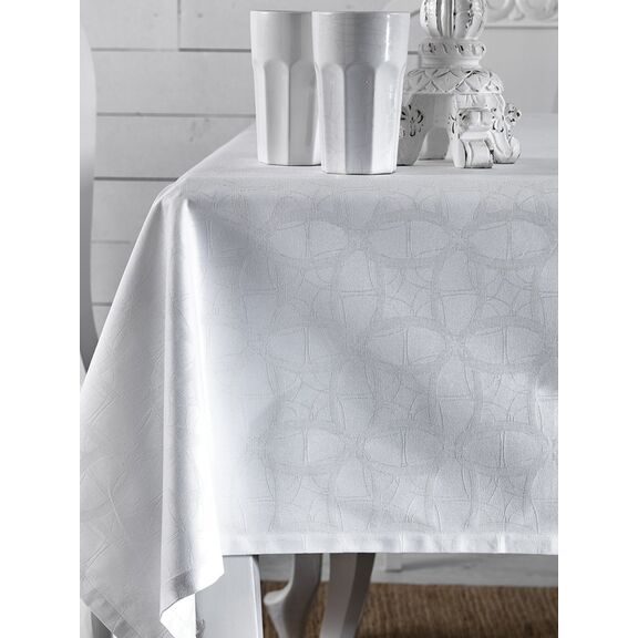 Σετ 4 Πετσέτες Φαγητού Festosi 45x45 Cross White