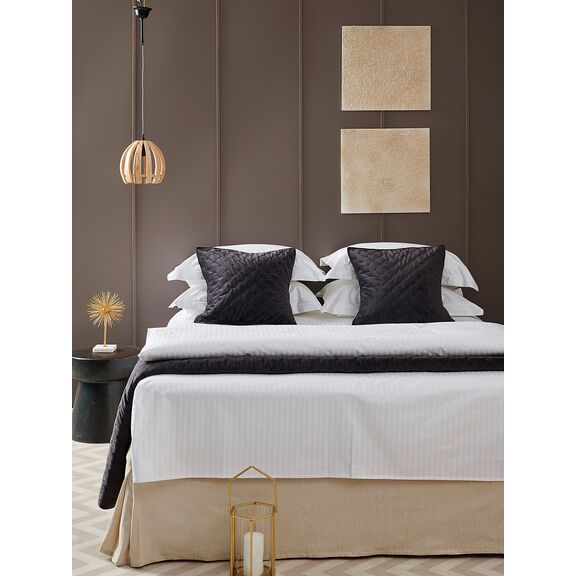 Μαξιλαροθήκη White Comfort 240tc 50x75 White Stripes