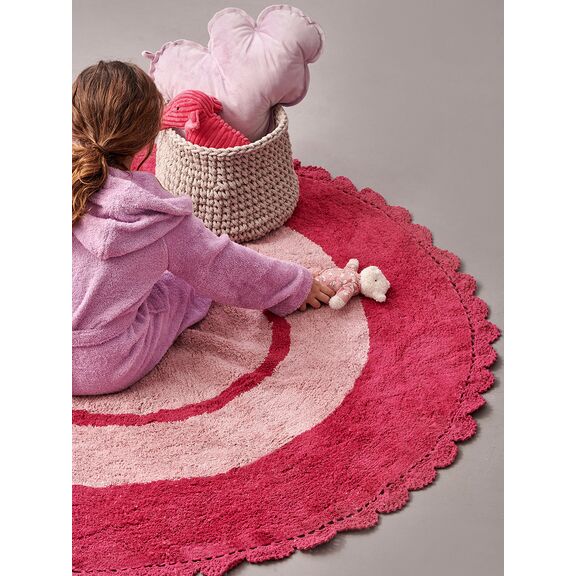 Πατάκι Παιδικό Kids Decor Ø140cm Target Pink