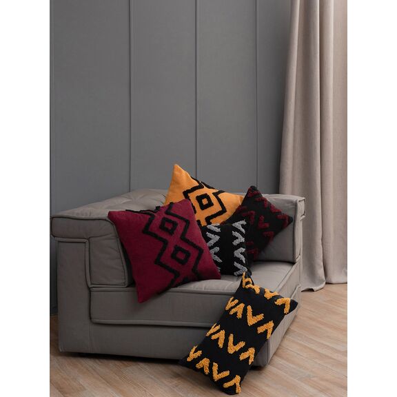 Διακοσμητική Μαξιλαροθήκη Home Décor 30x50 mat Bordeaux