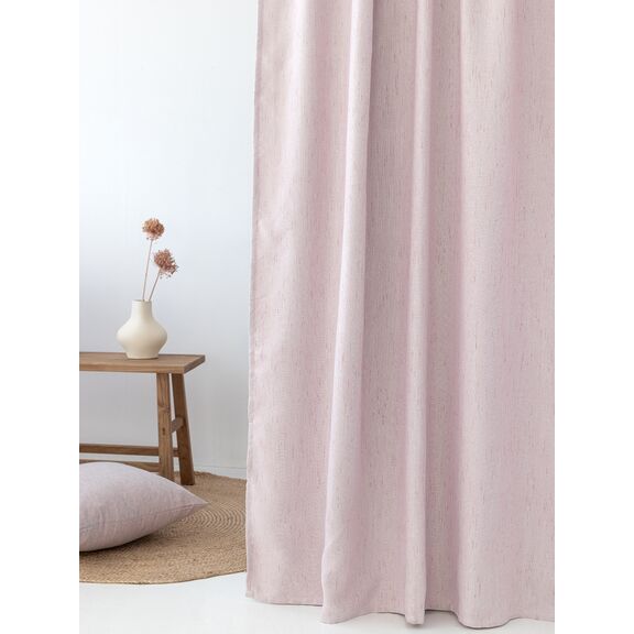 Κουρτίνα με Τρουκς 140x260 Loria Pink