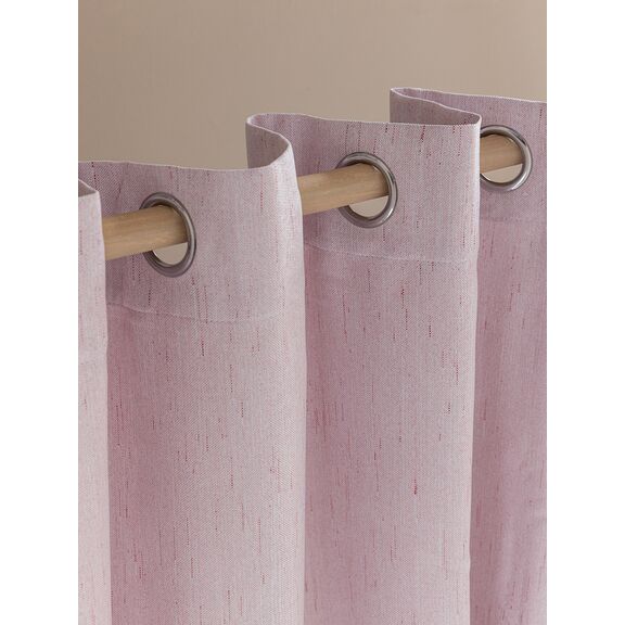 Κουρτίνα με Τρουκς 140x260 Loria Pink