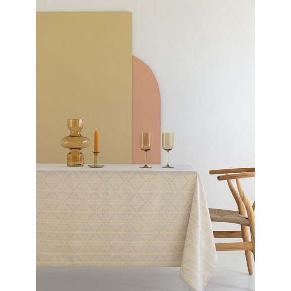Τραπεζομάντηλο Αλεκιαστο Formal Dinner 175x320 Lupo Beige