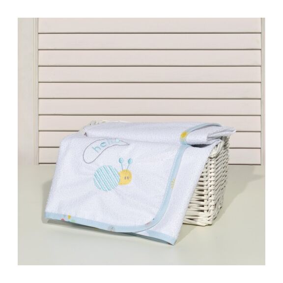 Oliver Baby Des.178 Σελτεδάκι με Κέντημα Σιέλ Σαλιγκάρι 50x70 190 Γρμ/τμ
