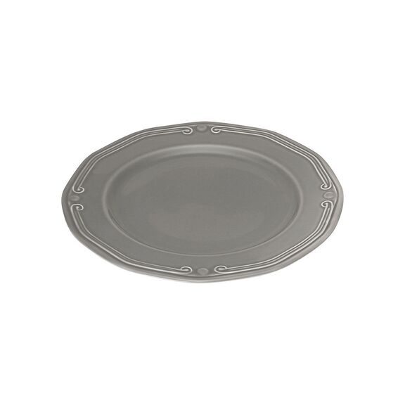 Estia Πιατο Ρηχο Athénée Πορσελανινο Αναγλυφο 27cm Grey