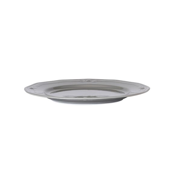 Estia Πιατο Ρηχο Athénée Πορσελανινο Αναγλυφο 27cm Grey