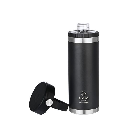 Estia Θερμος Travel Chug Save the Aegean 500ml Midnight Black