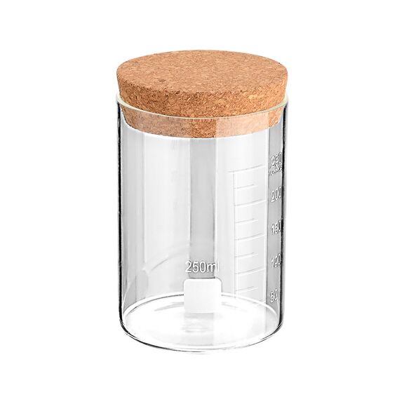 Estia Δοχειο Αποθηκευσης Γυαλινο 250ml με Καπακι Φελλου