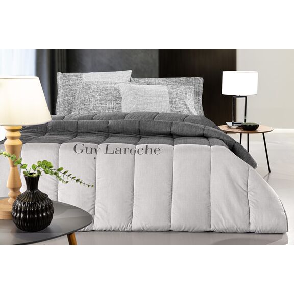 Παπλωματοθήκη Symbol Grey Suede 225x245 guy Laroche  top Μicrosuede - Bottom Cotton