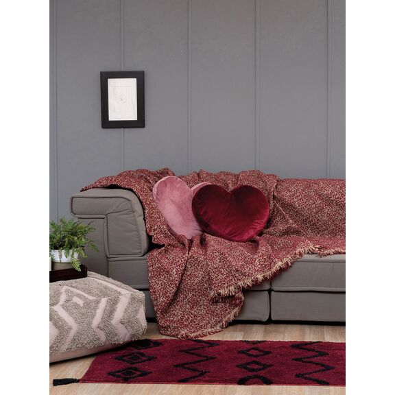 Διακοσμητική Μαξιλαροθήκη Throws Collection 55x55 Parma Bordeaux
