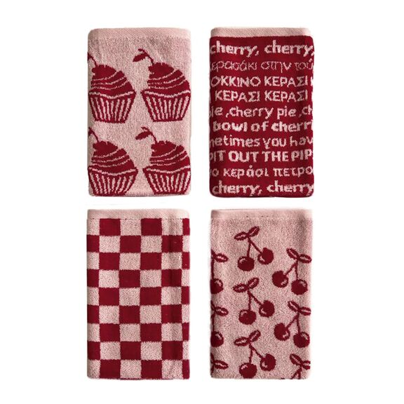 Σετ 4 Πετσέτες Κουζίνας Kitchen Towels 40x60 Jack103