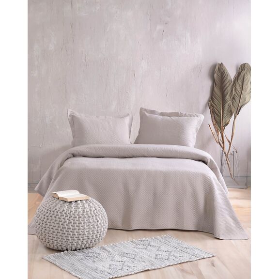Allure Μπεζ - σετ Κουβερλι King Size (240x250)