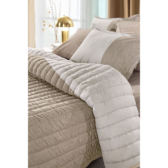 Κουβερλί Estella Natural 220x240 guy Laroche  100% Microsuede