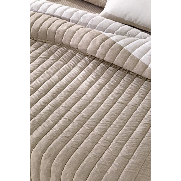 Κουβερλί Estella Natural 220x240 guy Laroche  100% Microsuede
