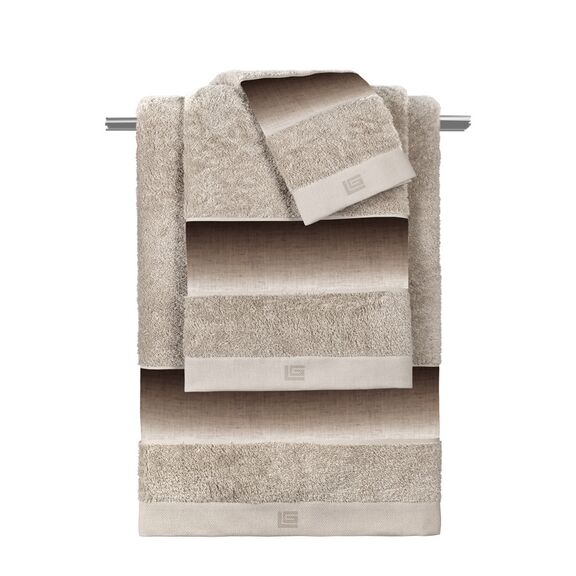 Σετ 3τμχ Πετσέτες Mykonos Natural guy Laroche  100% Cotton 500 Gr/m 2