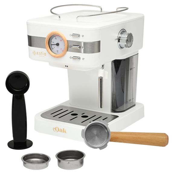 Estia Μηχανη Espresso oak 950w 15 bar 1.2lt Λευκη
