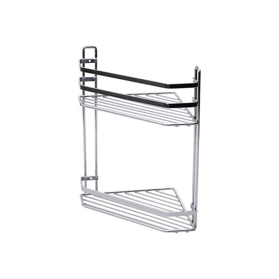 Estia Εταζερα Elegant Μεταλλικη Γωνιακη 2 Θεσεων 32x28x18cm Χρωμιου
