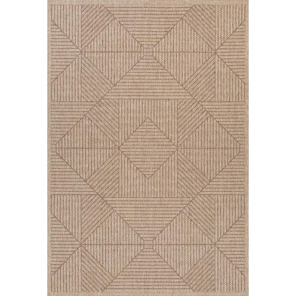 Χαλι Ethnik  2011c Brown/caramel Beige - 133x190   με το Mέτρο