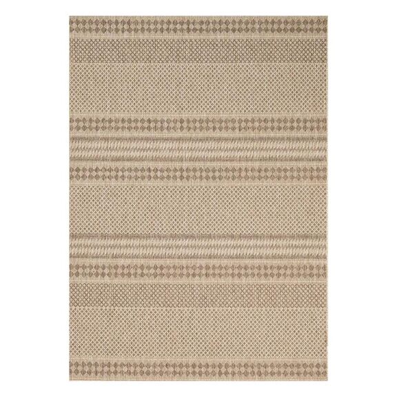 Χαλι Ethnik  202668c Brown/caramel Beige - 200x285   με το Mέτρο